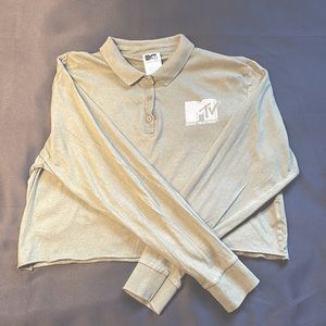 MTV Long Sleeve Crop Top